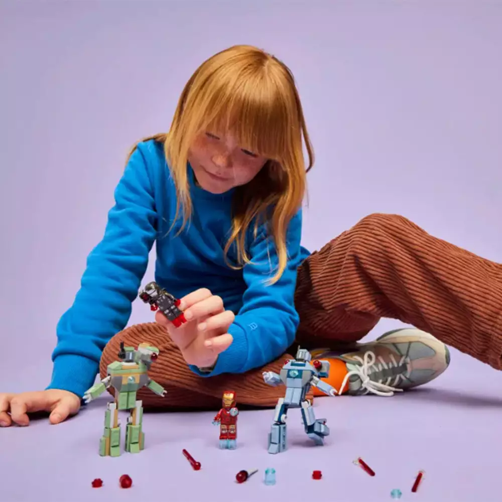 LEGO MARVEL IRON MAN & WAR MACHINE VS HAMMER DRONES SET 204 PCS 76320 - MIX