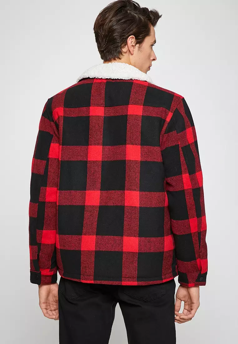 Red and black buffalo sale plaid jacket