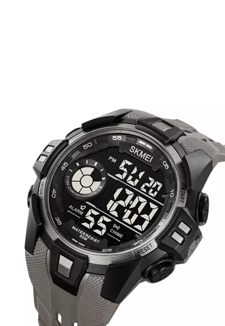 Jam Tangan Digital Pria Sporty Chrono Material TPU Waterproof ORIGINAL