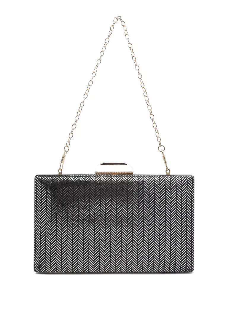 Dark grey evening bag store
