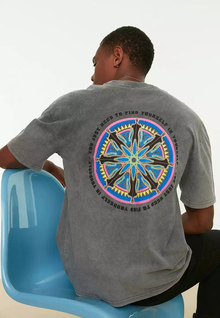 Cotton Faded Graphic T-Shirt