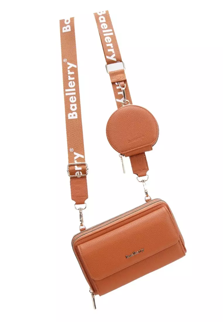 Tas Selempang Wanita Model Dompet Panjang PU Leather Quality Premium ORIGINAL