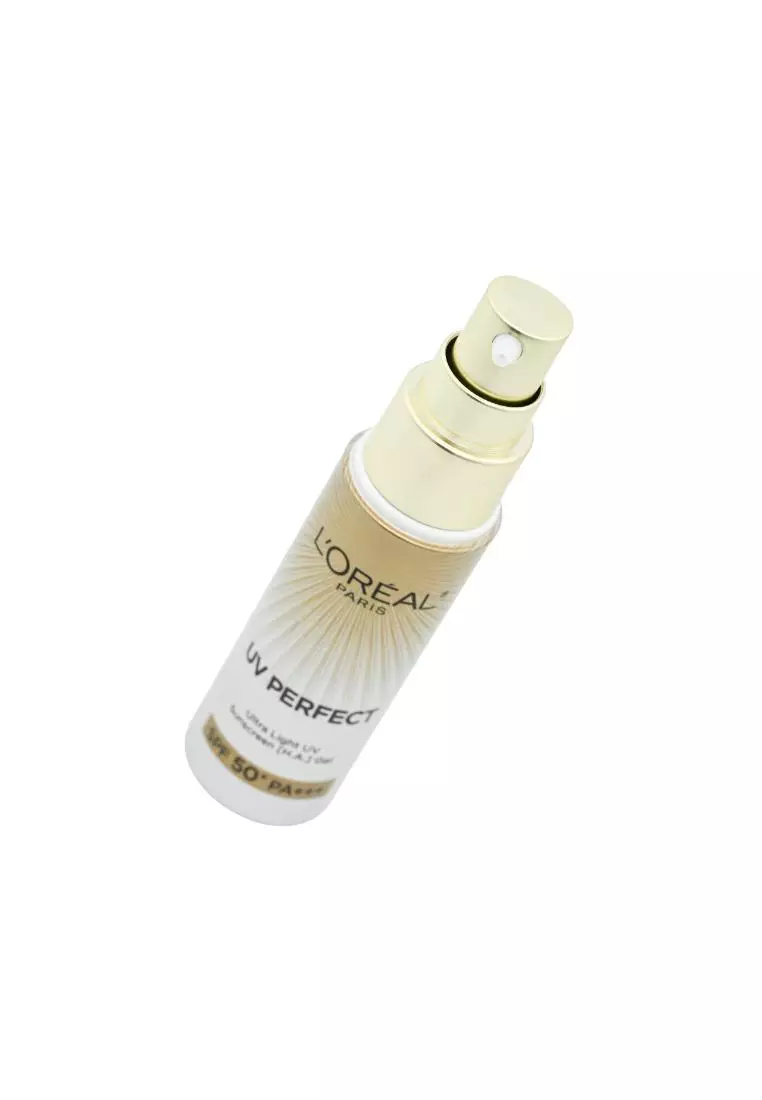 LOreal SPF50+ PA+++ UV Perfect Ultra Light UV Sunscreen [H.A.] Gel 30ml 30ml