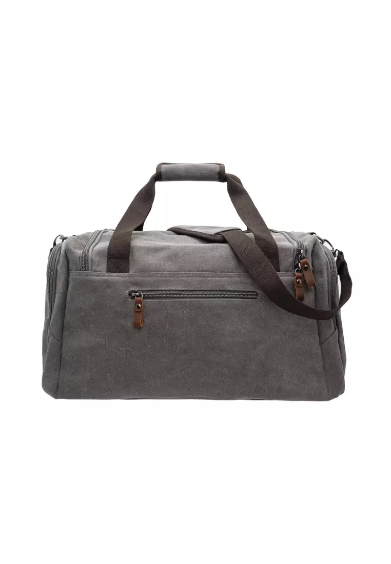 Jack Studio Canvas Leather Business Travel Duffel Bag BAD 21229