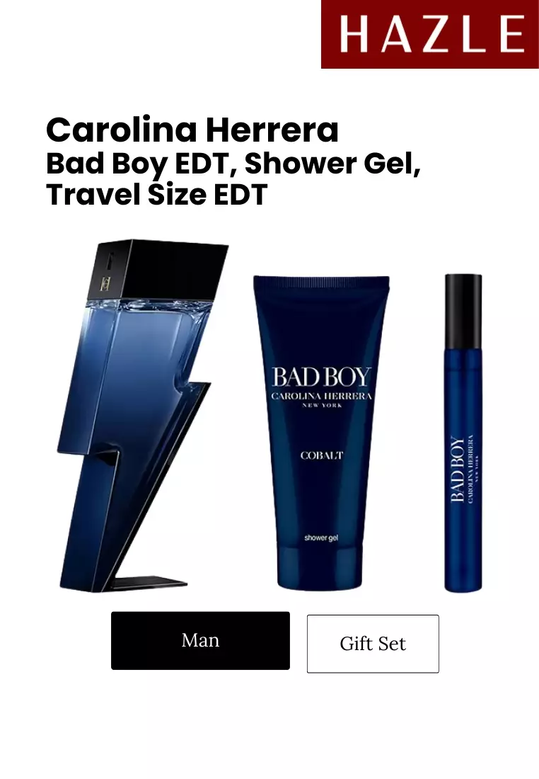 [Gift Set] Bad Boy Man EDT 100 ml + Shower Gel 100 ml + Travel Spray 10 ml