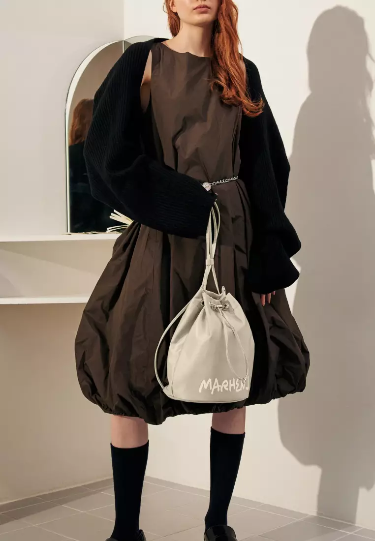 LEANNA Nylon Backpack Beige