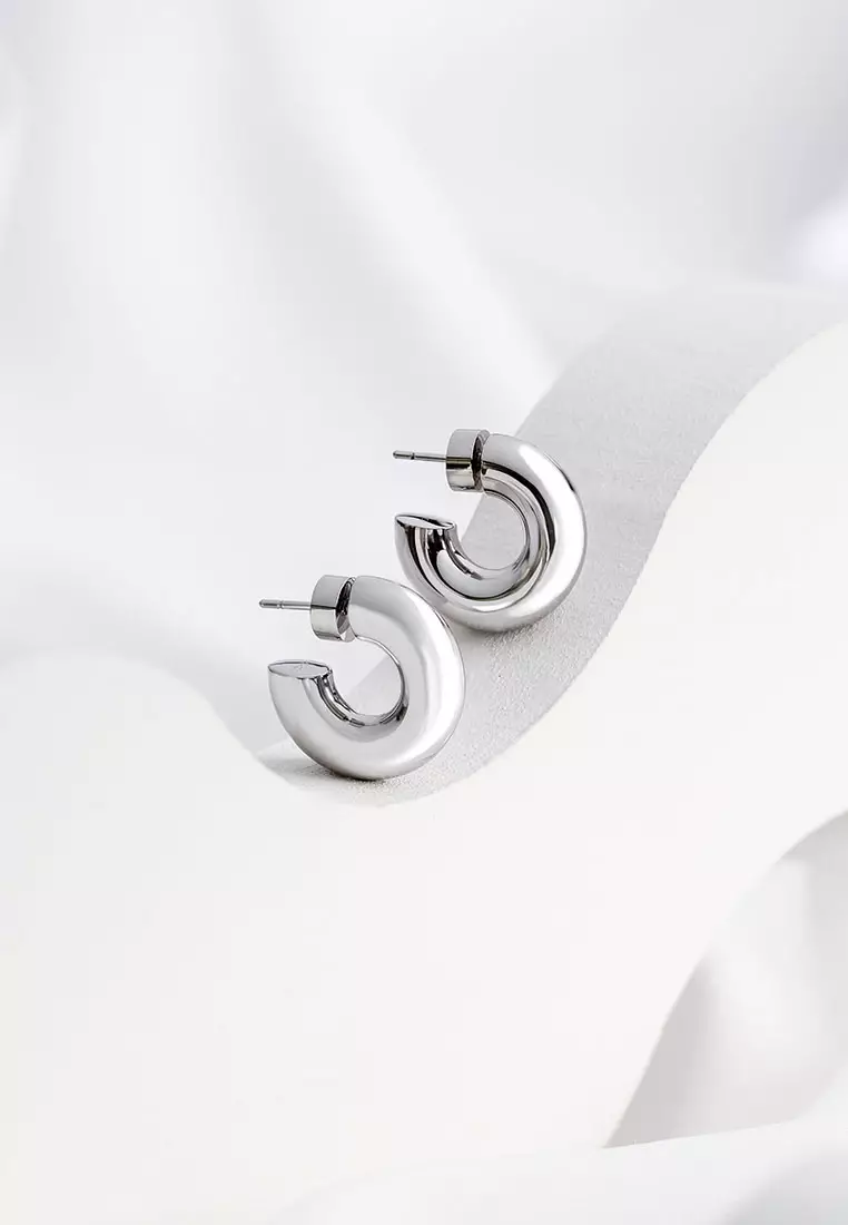 Hailey Nano Hoop 9mm Earrings