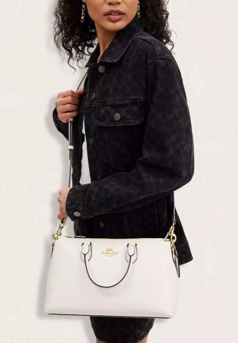 Coach Georgia Satchel Bag Chalk