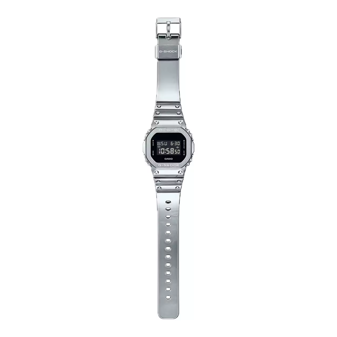 Casio G-SHOCK Jam Tangan Pria - Silver Black - Resin Strap - GM-5600YM-8DR