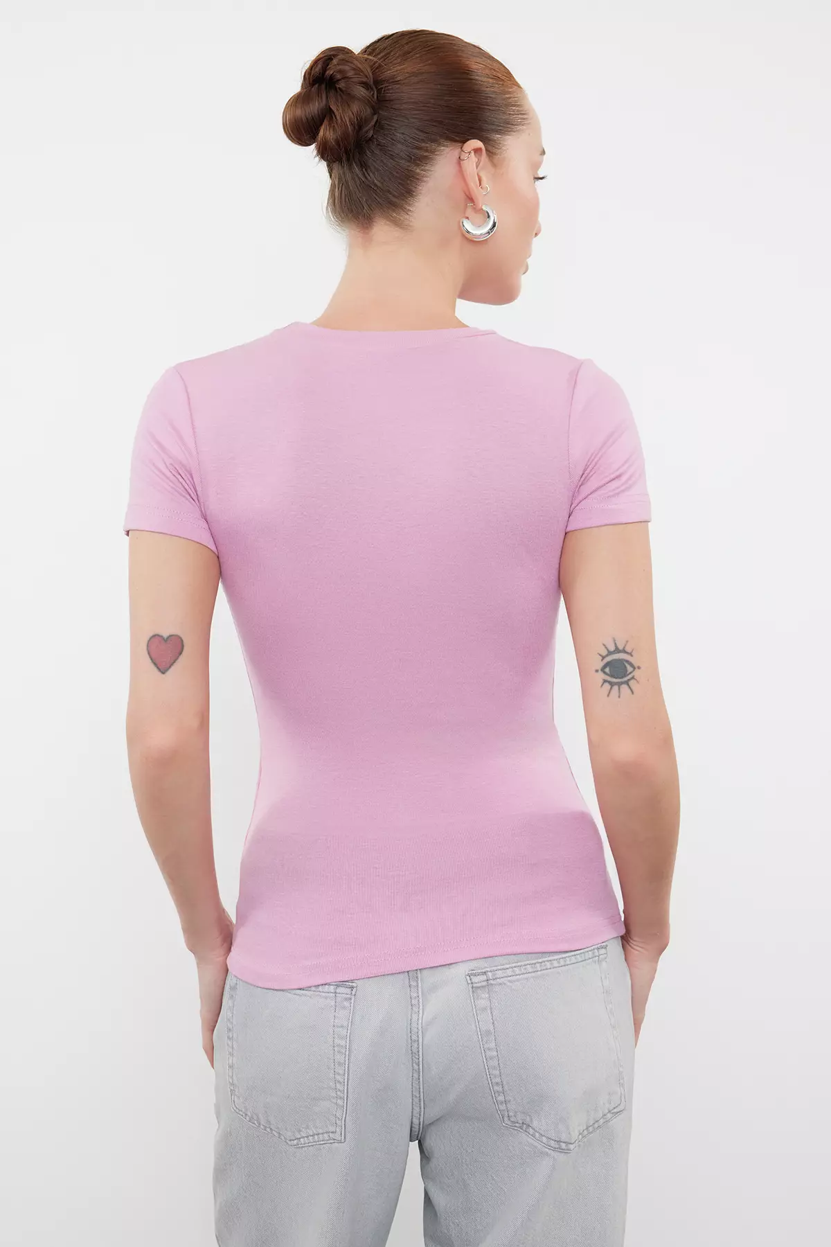 Knitted Boat-Neck Blouse