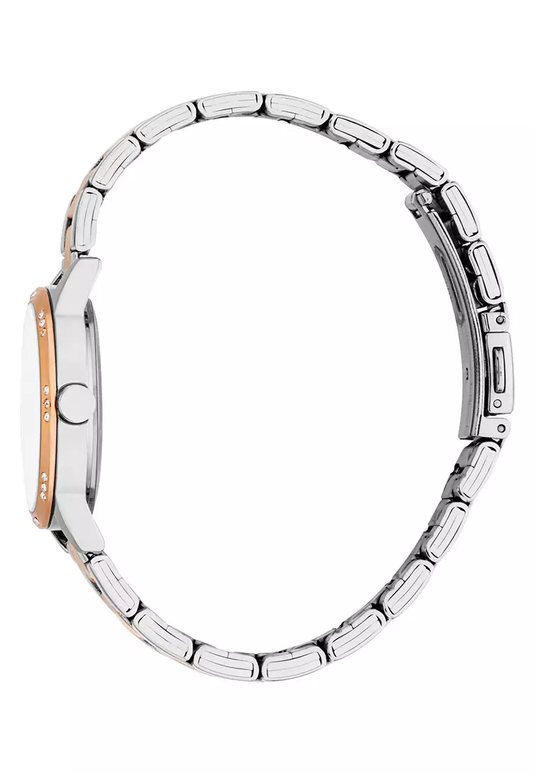 Esprit Nora Two Tone Stainless Steel Analog Quartz Watch For Women ES1L521M0055