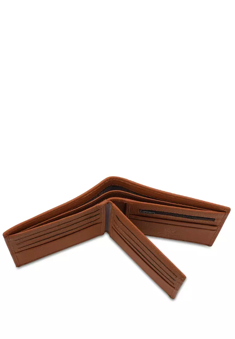 Men's Genuine Leather RFID Blocking Bi Fold Wallet