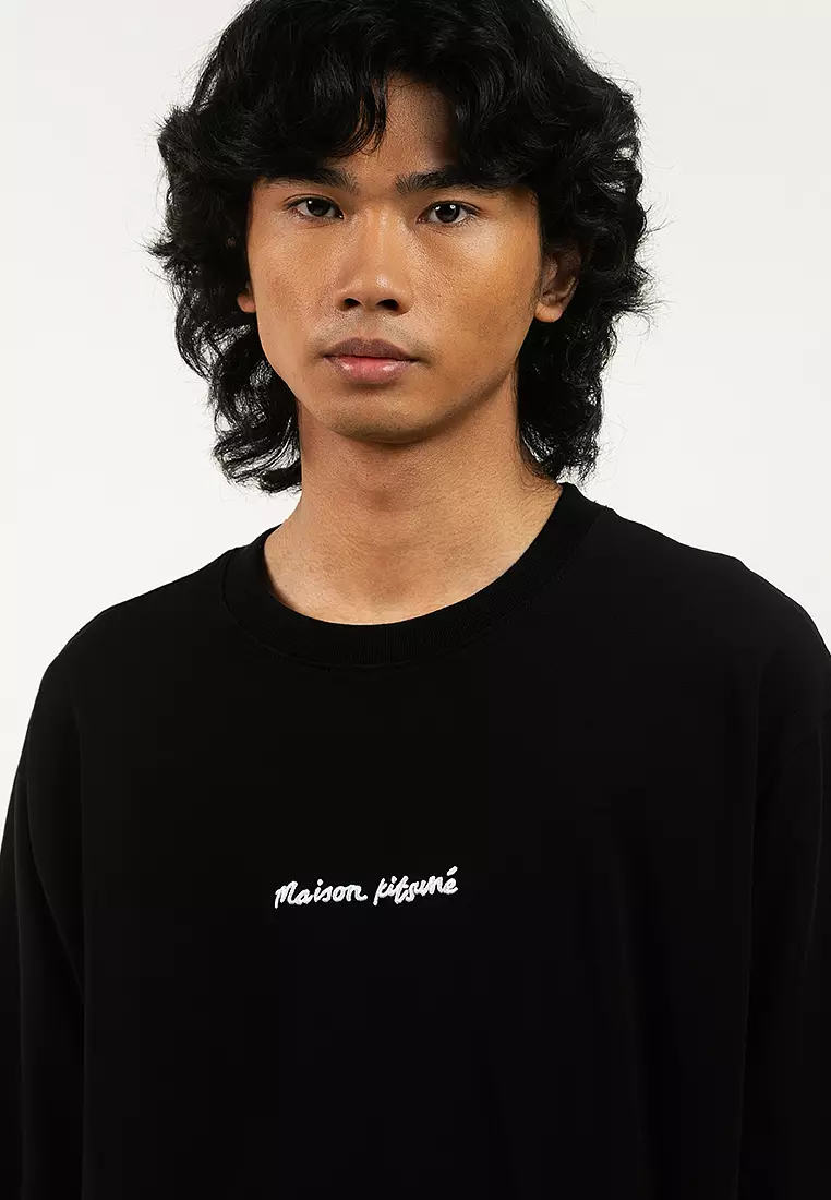 Buy Maison Kitsune Line Handwriting Oversize T-Shirt 2026 Online