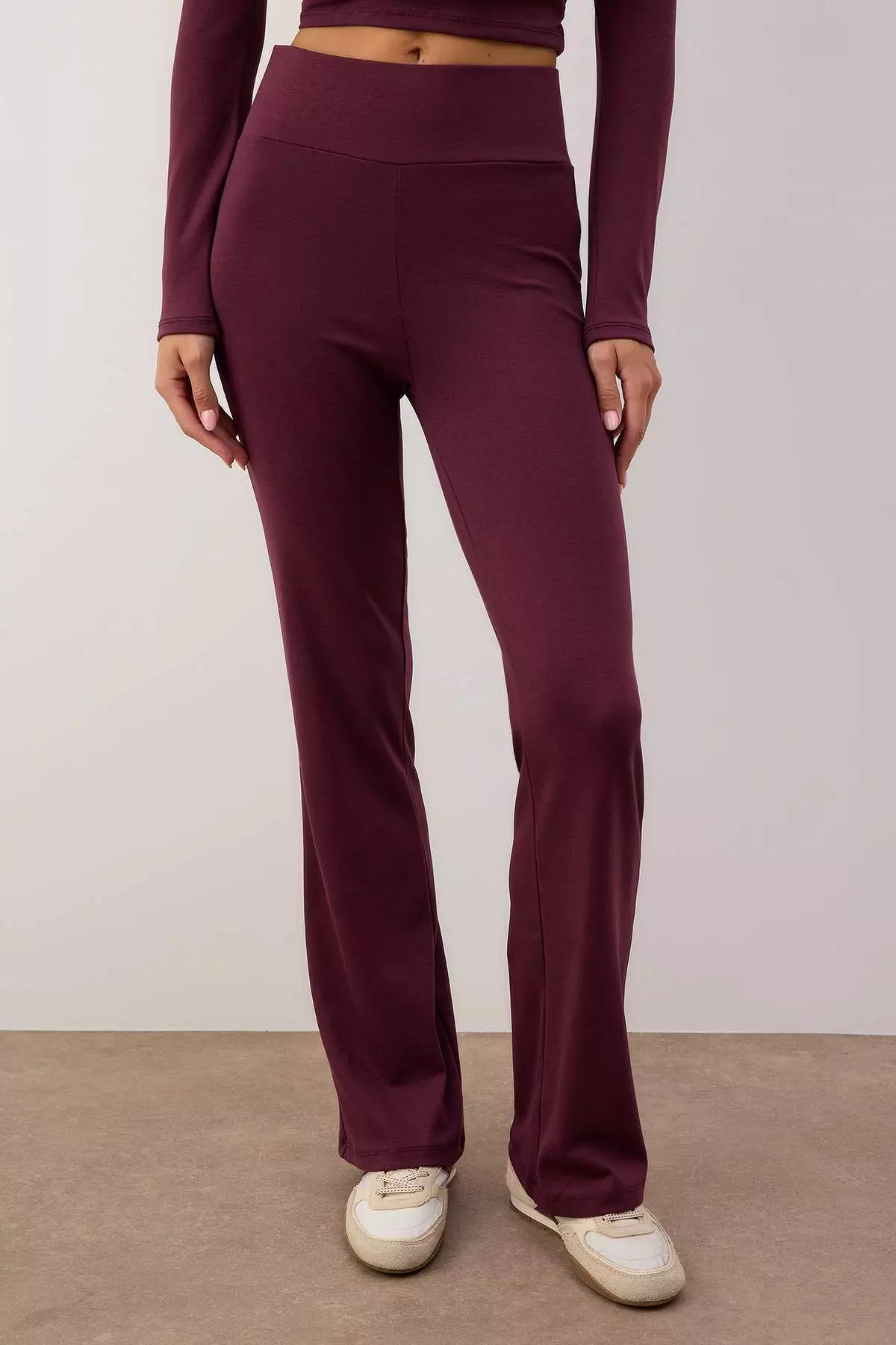 Plum Double Breasted Closure Bodycon Long Sleeve Flexible Knitted Bottom-Top Set Twoaw26Au29