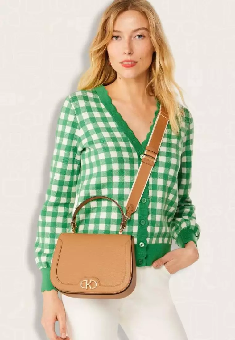 Kate Spade Kyla Top Handle Saddle Bag Classic Saddle
