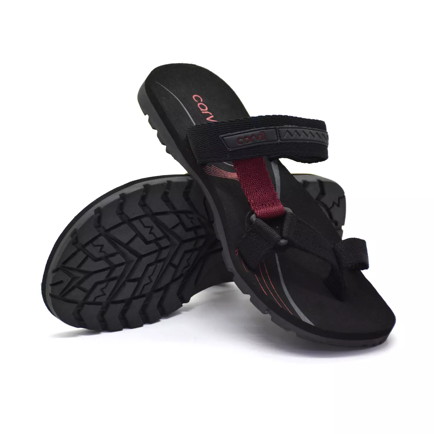 Carvil Sandal Anak Spextra Jr-S08 TP Black/ Red