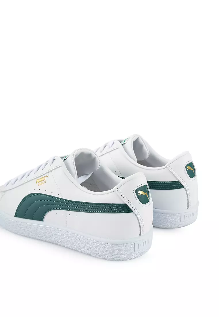 Puma basket classic hot sale white gum