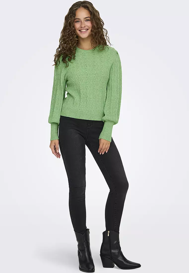 Katia Structured Puff Sleeves Sweater