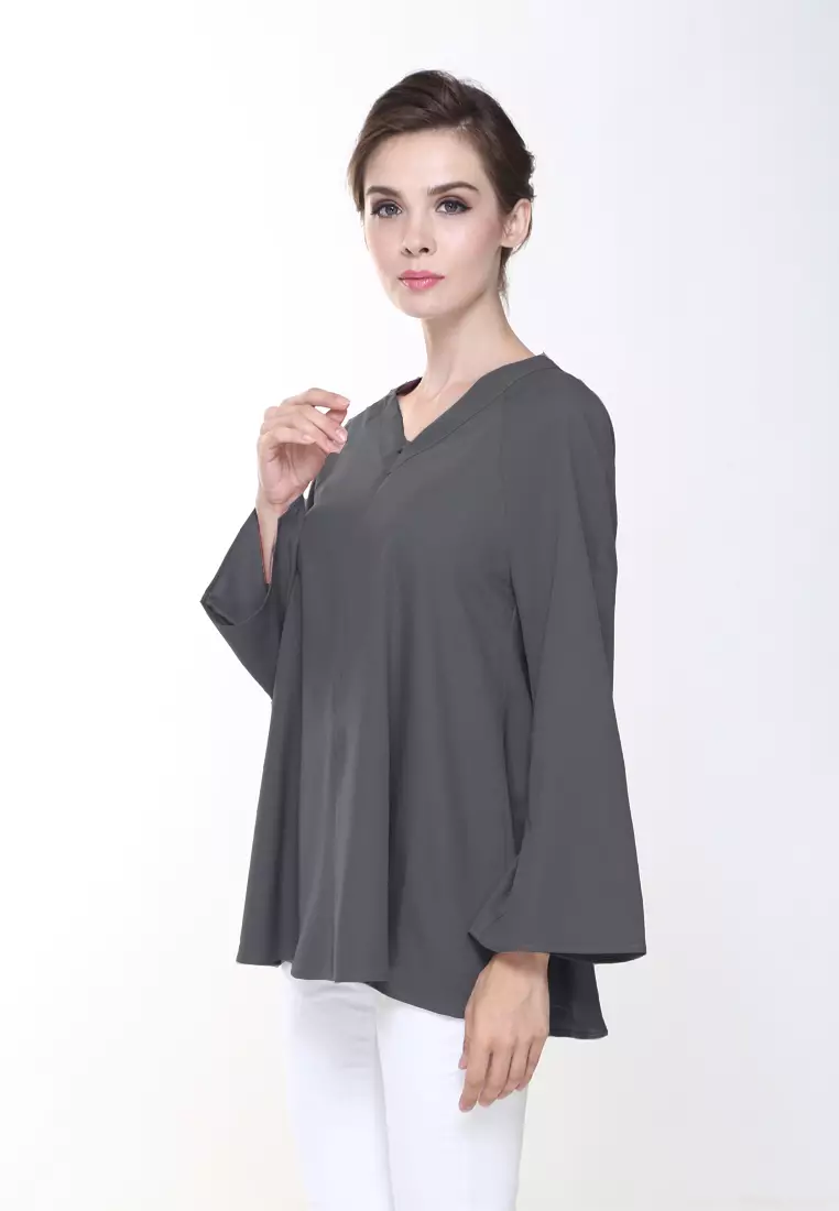 Vivi Top in Dark Grey