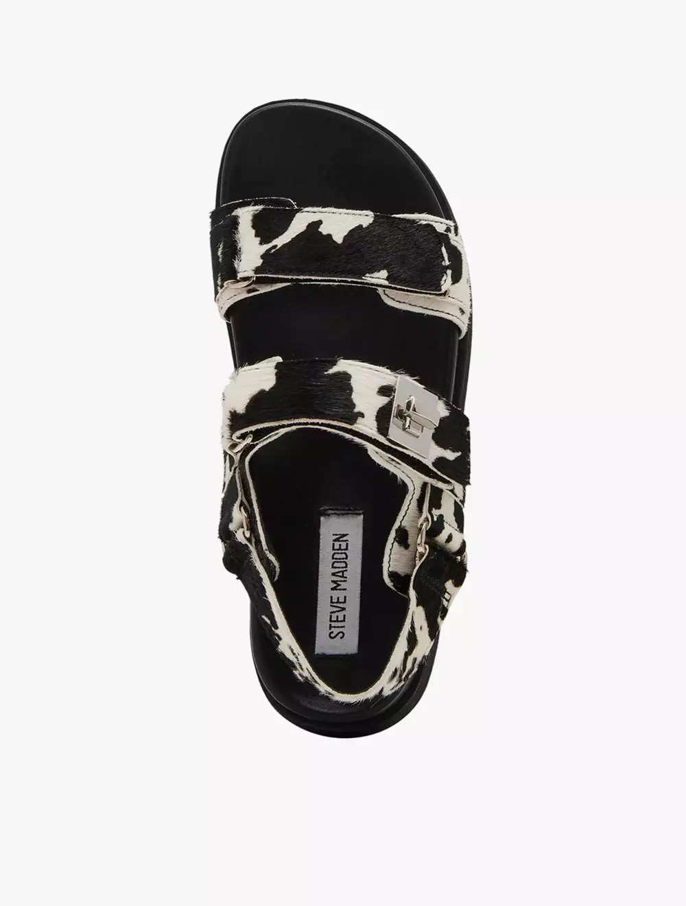 Steve Madden MONA-C Flat Sandals - Black