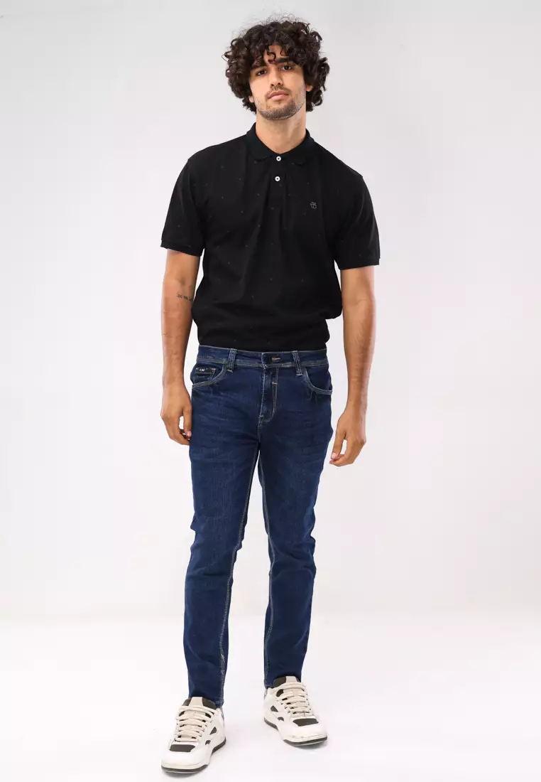 Denim Long Pants Skinny Fit Stretch