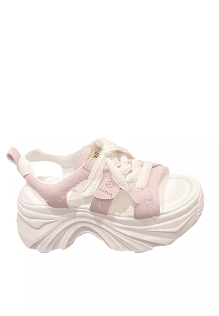 Discount on Twenty Eight Shoes  shoes - SKU: VANSA Fashionable Lace-Up Platform  Casual Shoes VSW-C308