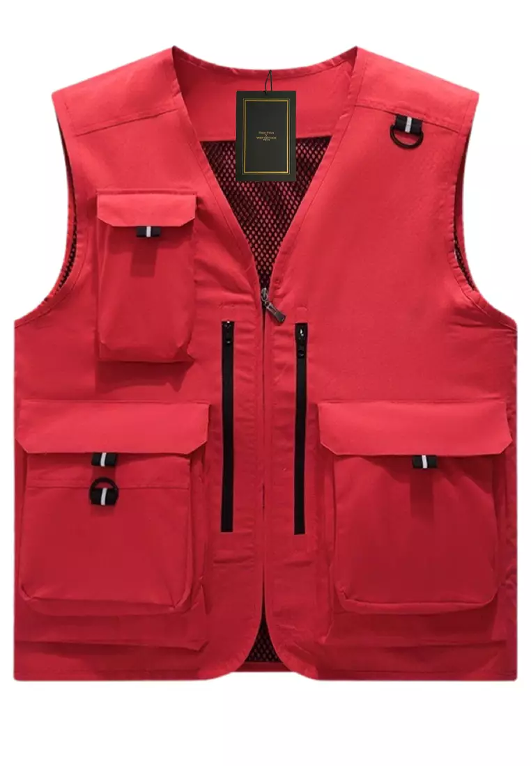 Vest red top