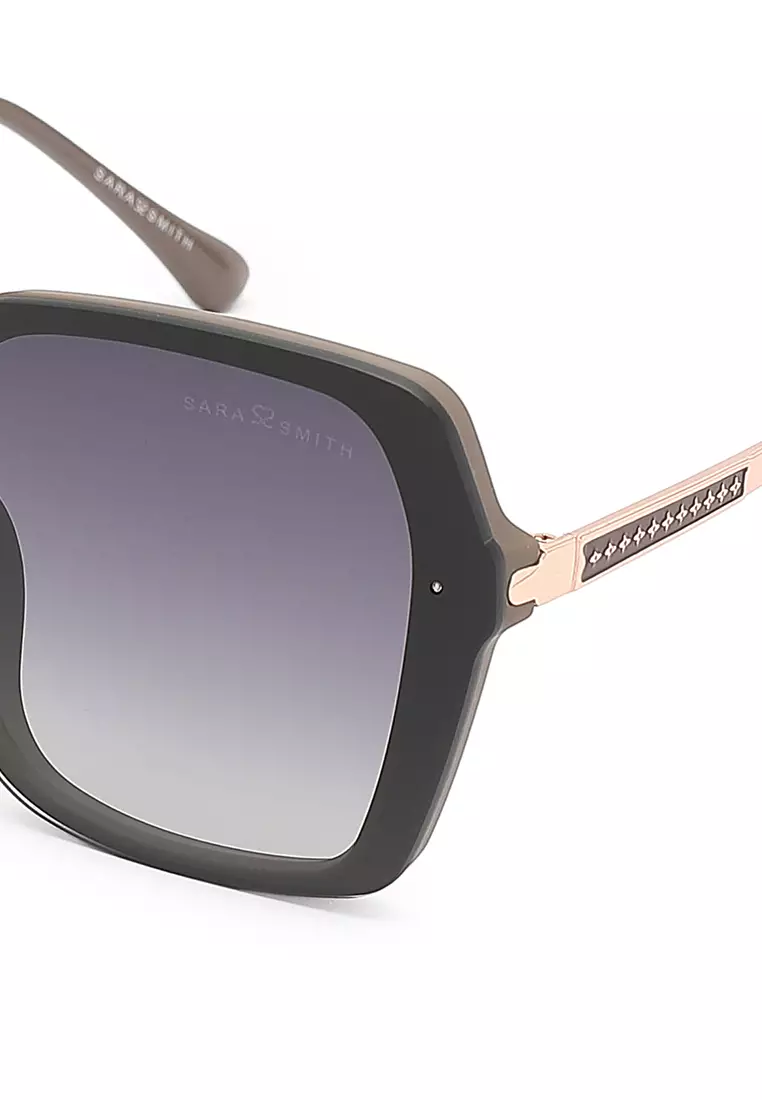 Unisex Fashion Sunglasses (Kacamata Hitam) - Merah / Abu-Abu / Ungu