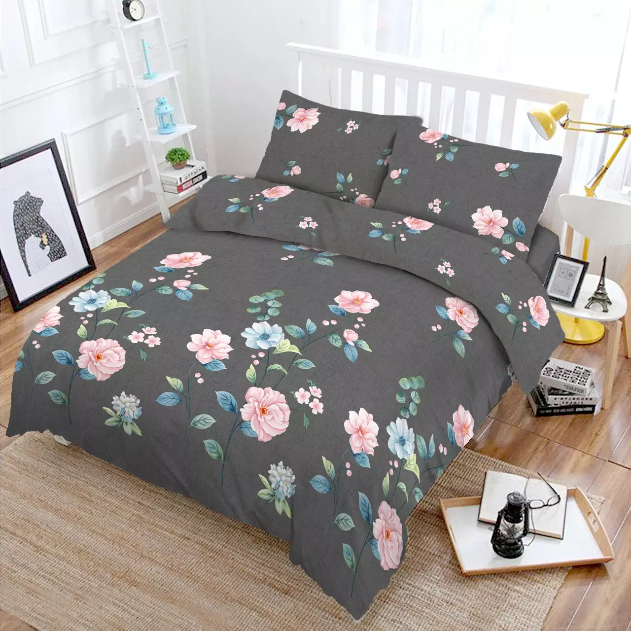 Jual Vito Vito Bedcover Set Bunga Aesthetic Ukuran Queen 160x200