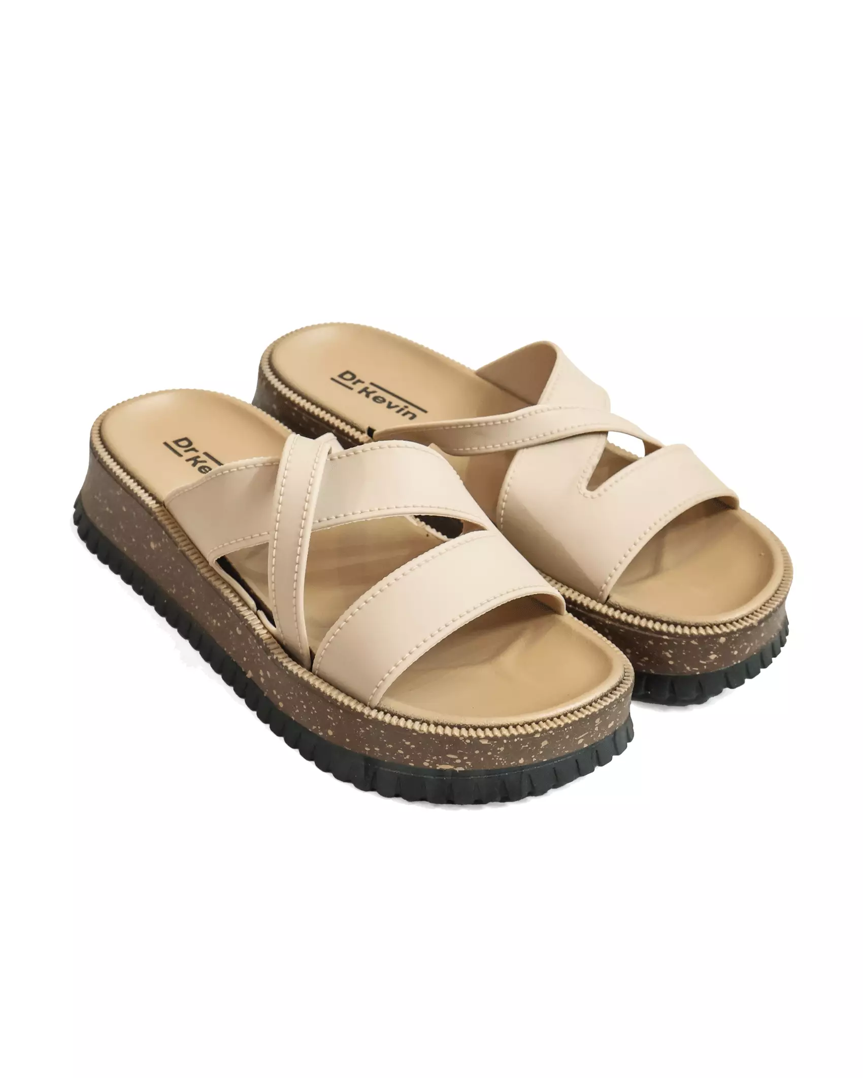 Dr. Kevin Sandal Selop Wanita Hak Rata Tinggi Flat Sandals 571-135