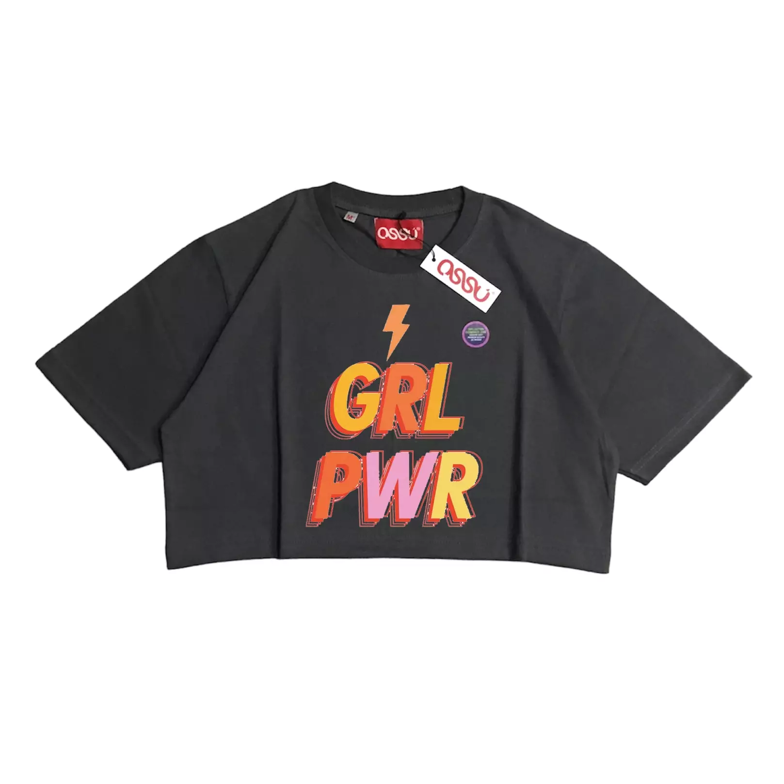 Ossu Crop Top DTF Series Girl Power Combed 24S