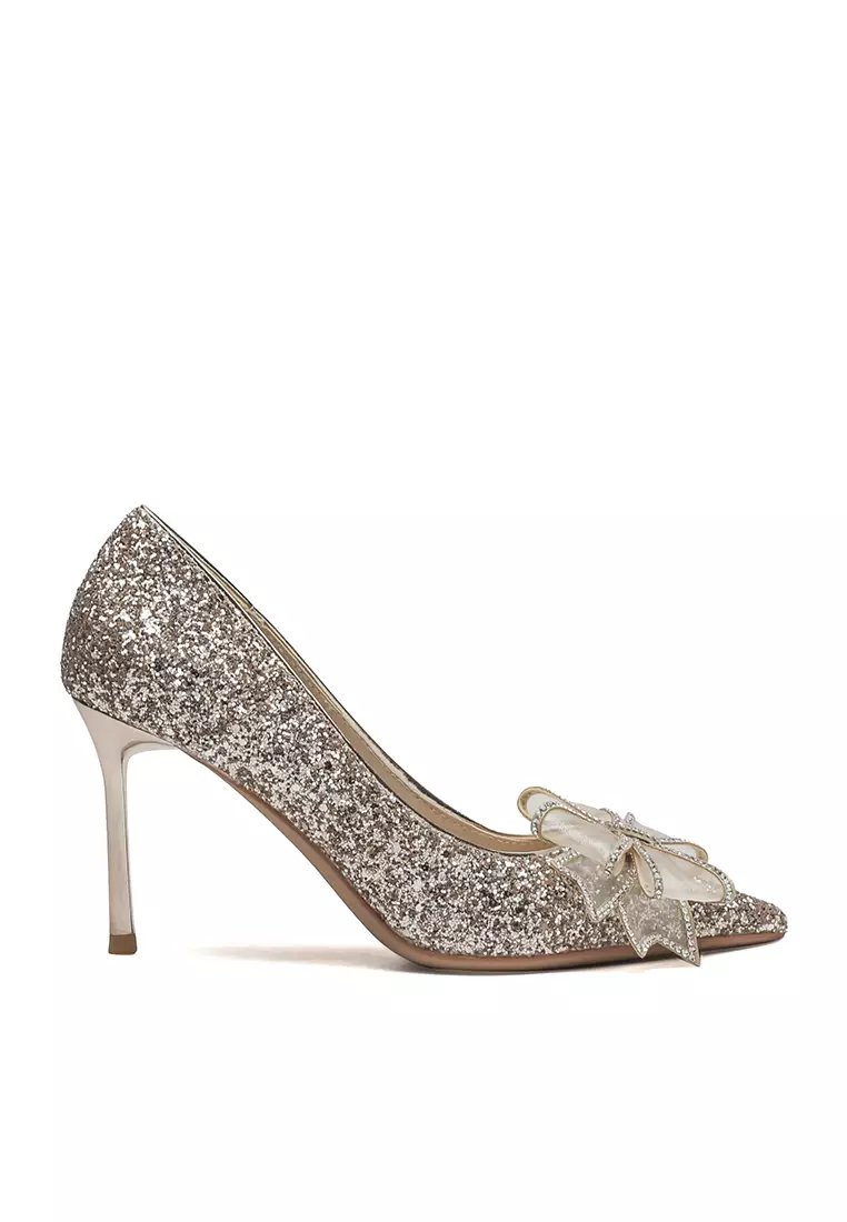 Discount on Twenty Eight Shoes  shoes - SKU: 8cm Rosette Glett Leather High Heels Shoes If819-1