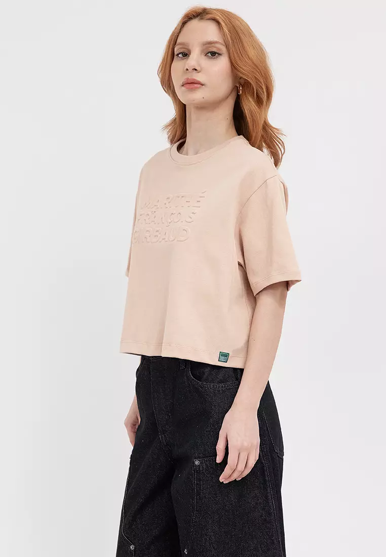 Ladies Organic Emboss Boxy Tee