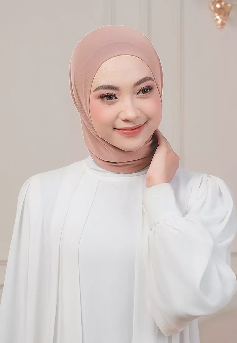 HIJAB INSTAN QIARA - HAZELNUT