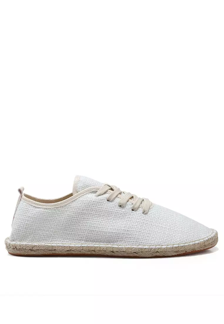 Discount on Twenty Eight Shoes  shoes - SKU: Lace Up Linen Espadrilles QZ187