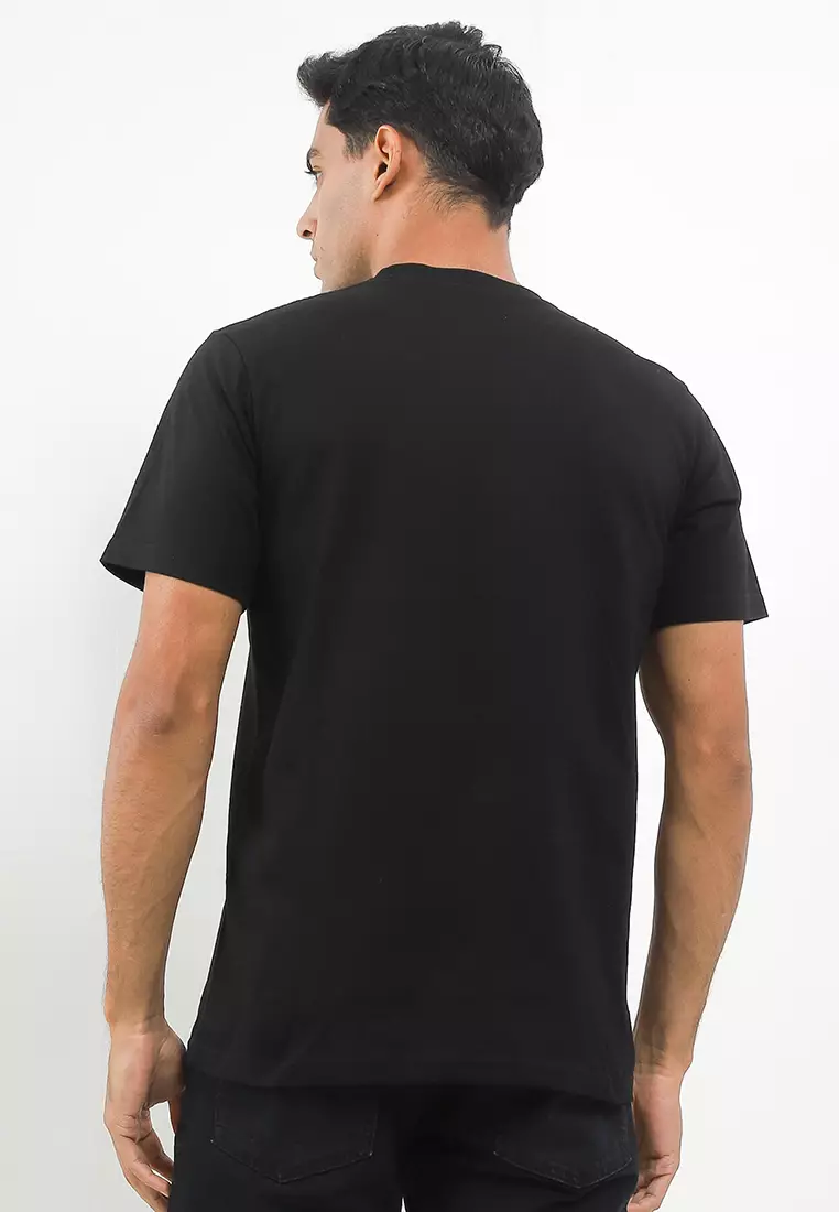 OSSU x Deesummer Plain Basic Black Tshirt
