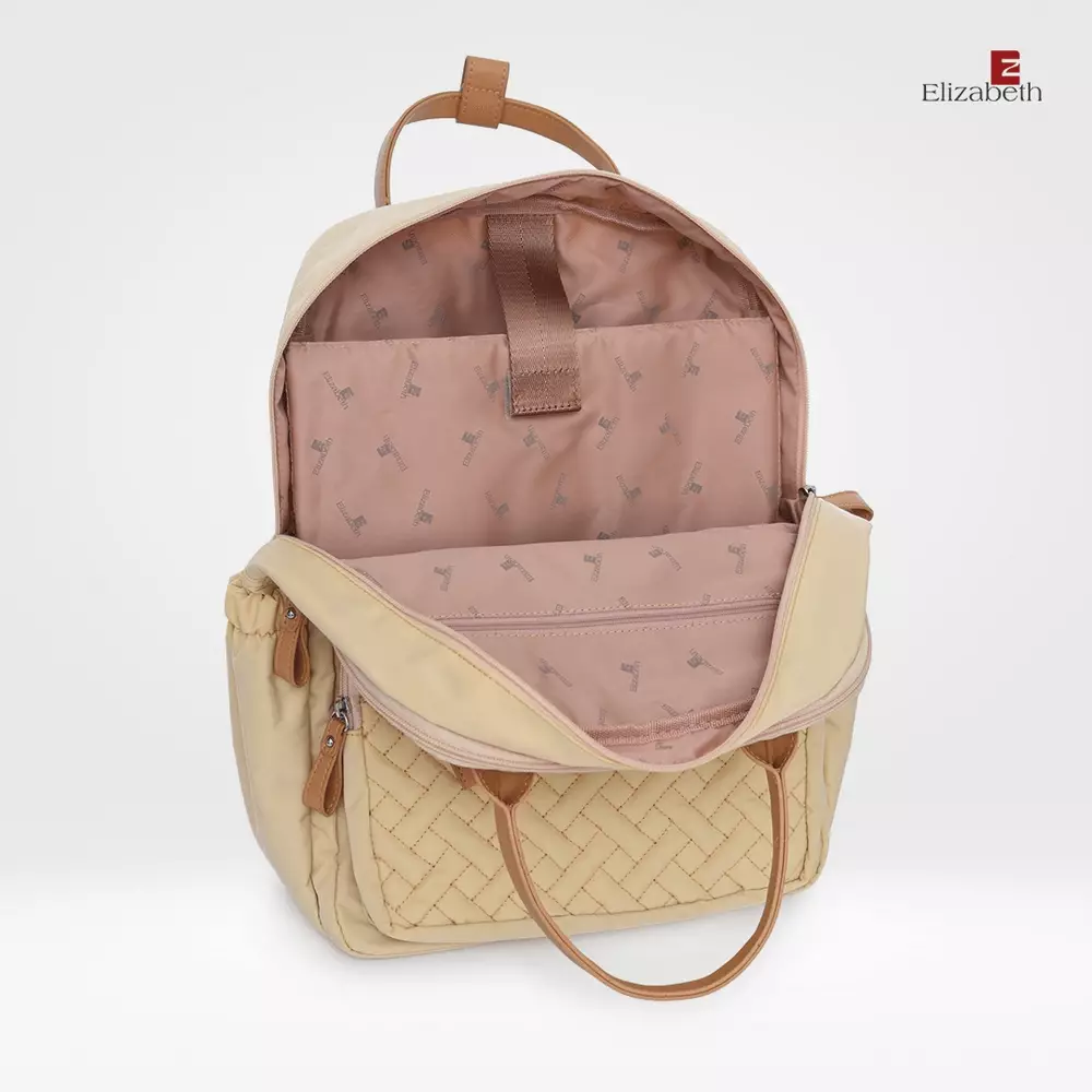 Tas Ransel Wanita Elizabeth Backpack 0022-1294 Light Cream