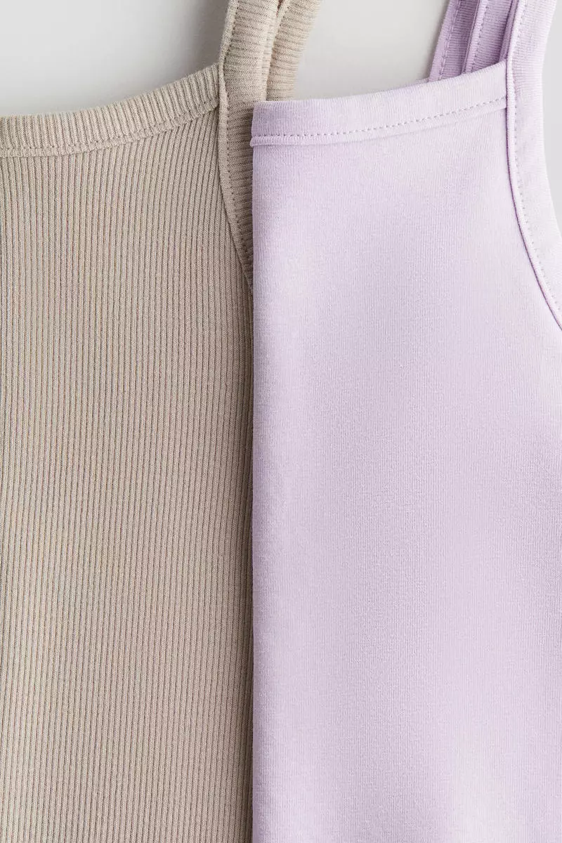 2-pack cotton strappy tops