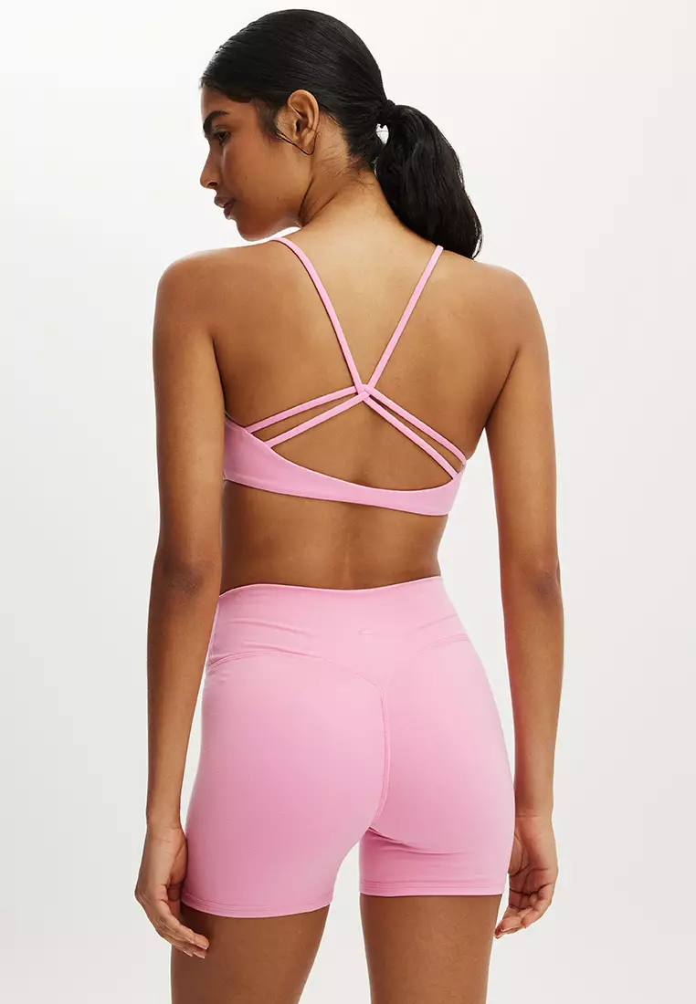 超柔軟大圓領V領短款運動內衣