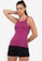 ZALORA ACTIVE purple Cut Out V Back Strap Tank Top AE94BAAC7569F9GS_1