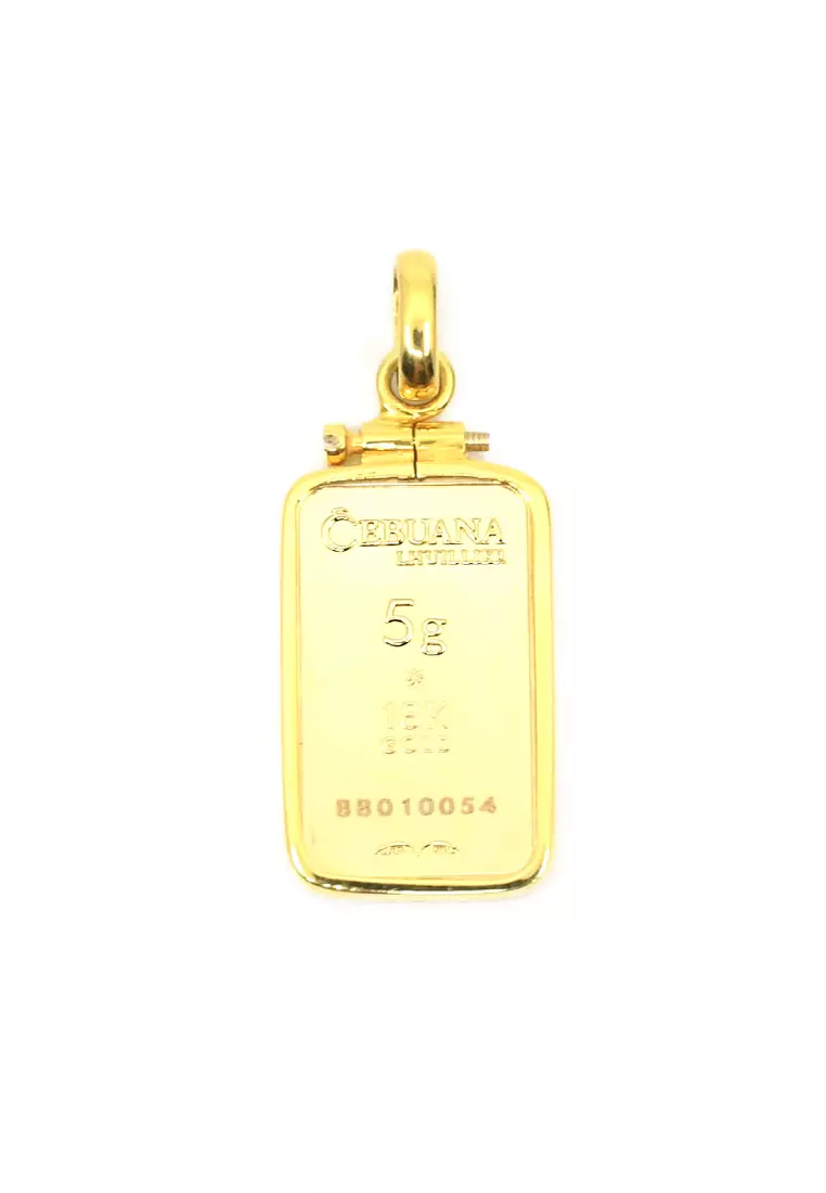 Cebuana Lhuillier  Gold Plated Frame for Gold Bar  - Pendant Frame only