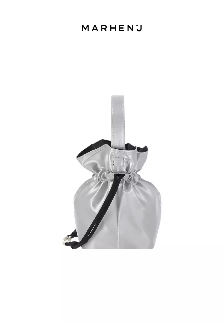 CHARRON Nylon Crossbody Bag Silver