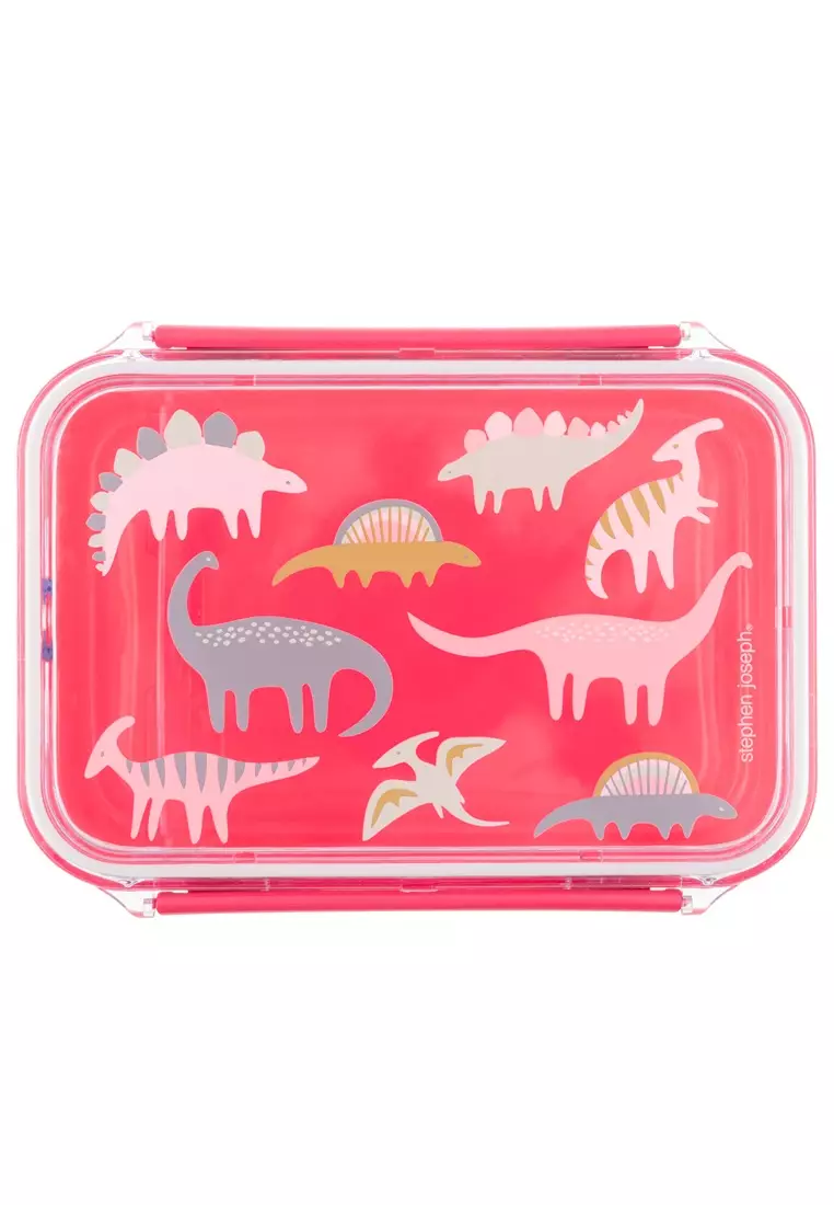 Stephen Joseph Bento Box Lunch Box For Kids Pink Dino