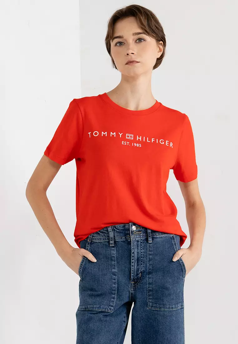 Buy Tommy Hilfiger Corporate Logo T-Shirt 2024 Online | ZALORA Singapore