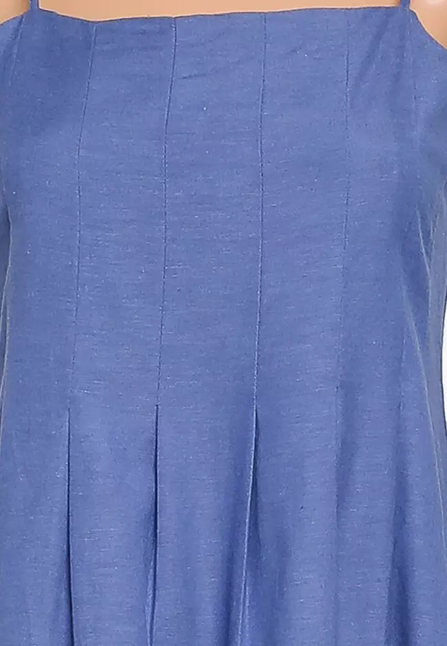 Cotton Dress With Dart Detail