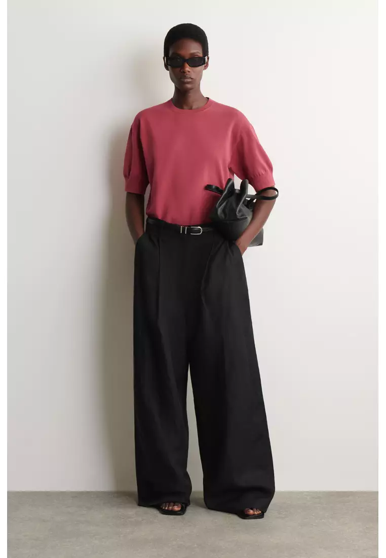 KNITTED COTTON T-SHIRT