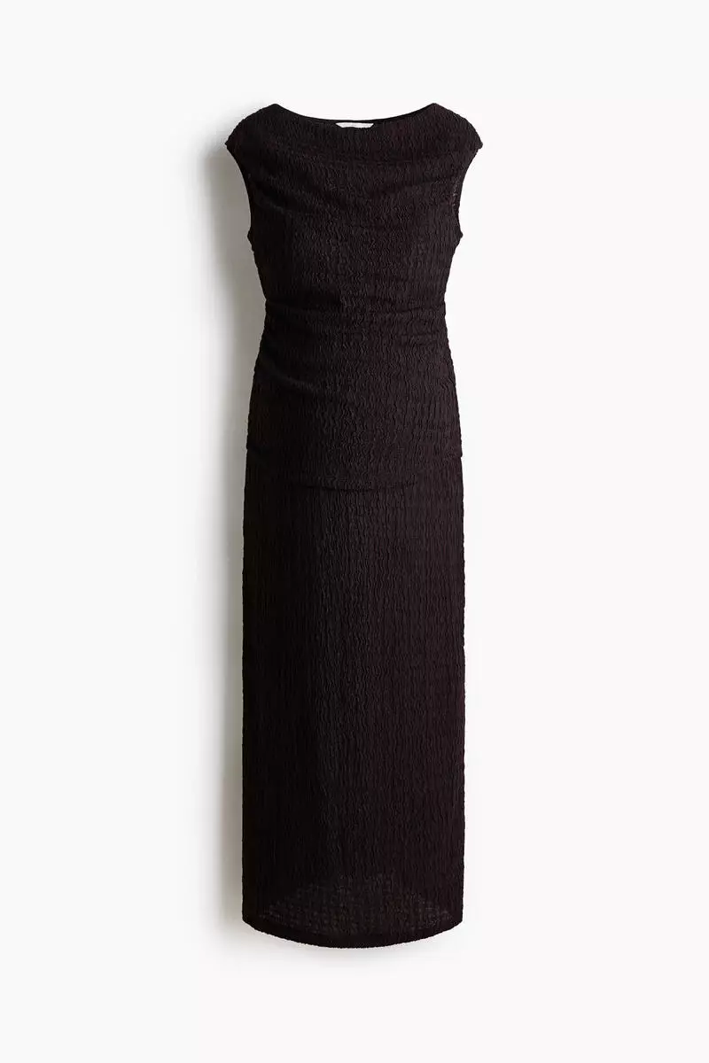 women's black jersey dress Black Jersey studded Dress  KRENARERUGOVA