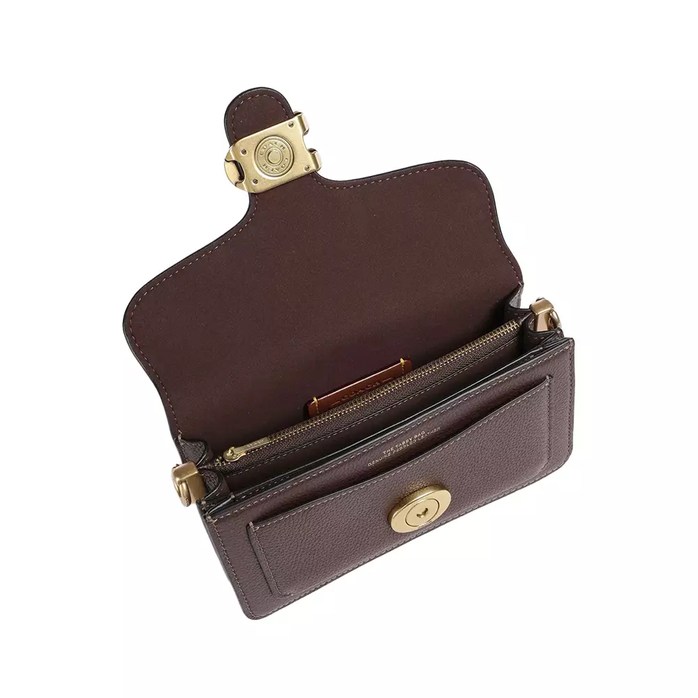 Tabby 20 Polished Leather Shoulder Bag Maple Ghw