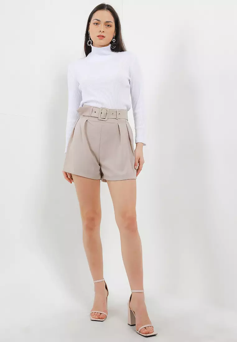 Rib Knit Turtleneck Top