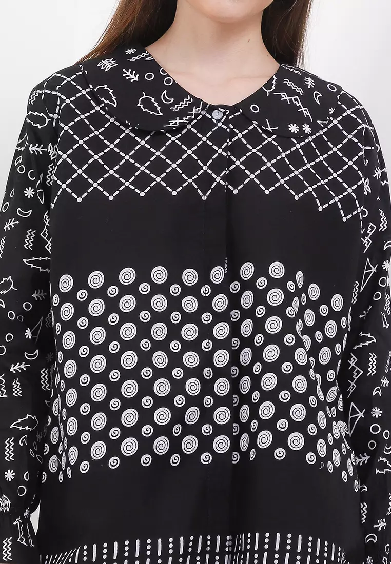 Jaring Blouse Batik Premium Wanita Casual Modern